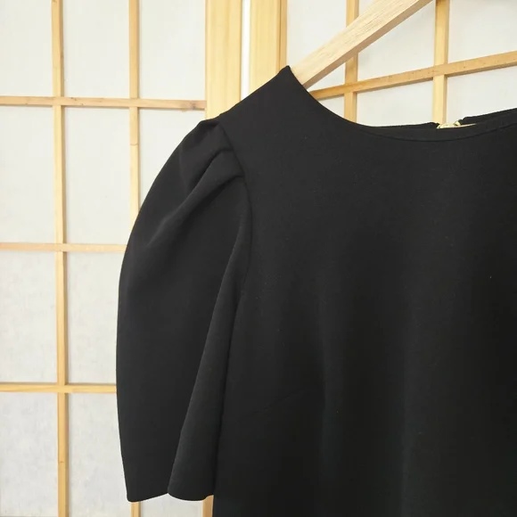 Calvin Klein Puff Sleeve Black Dress (8) - Picture 4 of 5